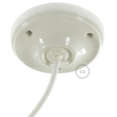 Plafondplaat porselein wit 10,5cm