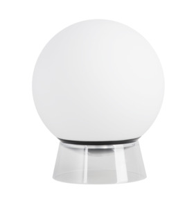 Lutec Connect tafellamp Globe zwart LED, wit en gekleurd licht, 20cm