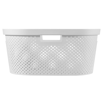 Infinity Dots wasmand 40 liter wit kopen? keukenaccessoires | Karwei