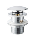 Sanivesk Afvoerplug Click Rond RVS met Overloop