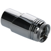 Sanivesk radiatorknop thermostatisch M30 wit/chroom