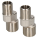 Sanivesk S-Koppeling 1/2"Mx3/8"M Chroom 2 stuks