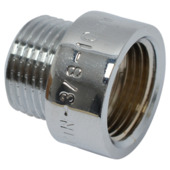 Sanivesk Kraanverlengstuk 3/8"Fx3/8"M L10mm Chroom
