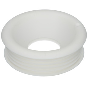 Sanivesk valpijpmanchet laaghangend geschikt voor hooghangend reservoir Wit 45mm