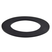 Sanivesk Flens Gummi 5/4 Zwart 64x40x2mm