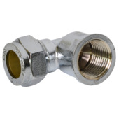 Sanivesk Knel Knie Overgang 15mmx1/2"F Chroom