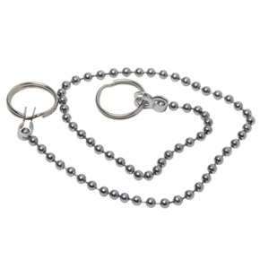 Sanivesk Kogelketting + Ringen 50cm Chroom