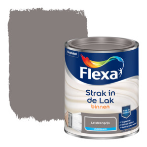 Flexa Strak in de Lak binnenlak zijdeglans leisteengrijs 750 ml