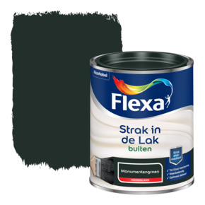 Flexa Strak in de Lak buitenlak hoogglans monumentengroen 750 ml