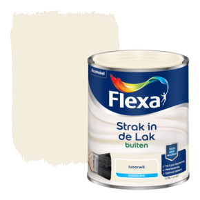 Flexa Strak in de Lak buitenlak zijdeglans ivoorwit 750 ml
