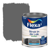 Flexa Strak in de Lak zijdeglans antraciet 750 ml