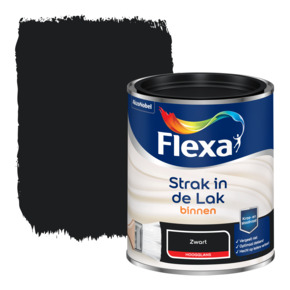 Flexa Strak in de Lak binnenlak hoogglans zwart 750 ml