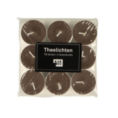 Theelichten bordeaux 18 stuks 