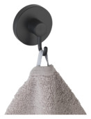 Wenko Vacuum-Loc wandhaak zwart kunststof