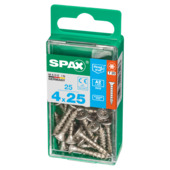 Spax schroef T-Star Plus roestvast 4x25 mm 25 stuks
