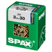 Spax schroef pozi yellox 3,5x30 mm 200 stuks