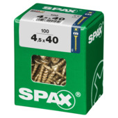 Spax schroef pozi yellox 4,5x40 mm 100 stuks