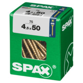 Spax schroef pozi yellox 4,5x50 mm 75 stuks