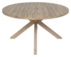 Tuintafel Lex light teak acacia hout ø 140 cm