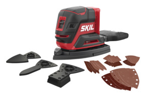 SKIL 20V multischuurmachine Compact Brushless 3720CD incl. 24 schuurbladen en 3 schuurhulpstukken (zonder accu)