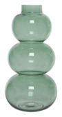 Bollenvaas glas groen h36 cm