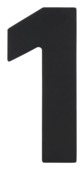 Huiscijfer 1 Zwart RVS 15 x 10 cm