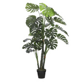 Kunstplant Monstera in pot groen - h150xd80cm