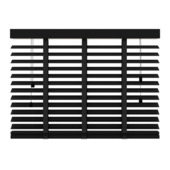 KARWEI houten jaloezie 50 mm matzwart (kleurnr. 947) 120x180 cm (bxh)