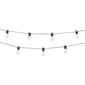 Partylights met 20 LED lampjes en snoer 9,5 meter, warmwit