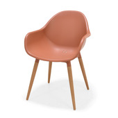 KARWEI tuinstoel Odense terracotta kunststof