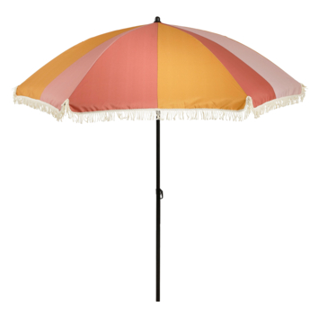 Vrijwillig microscoop kat Parasol Streep Oranje H238xD220 cm kopen? parasols | Karwei