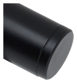 Intensions eindknop Refined 28mm mat zwart 2 stuks