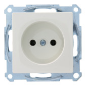 Schneider Merten System-M Enkel Stopcontact Polarwit