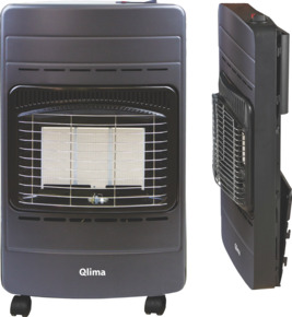 Qlima Gasrolkachel GH342 RV zwart