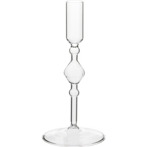 Kandelaar glas transparant 20 cm