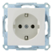Schneider Merten System-M Enkel Geaard Stopcontact Polarwit
