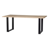 WOOOD boomstamtafel Tablo eiken met U-poot 180 x 90 cm