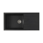 Levica Spoelbak Noa 100x50 cm zwart