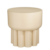 Bijzettafel Henja metaal lichtbruin 39x38 cm