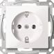 Schneider Merten System-M Enkel Geaard Stopcontact Actief Wit
