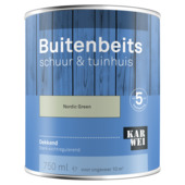KARWEI buitenbeits schuur & tuinhuis dekkend Nordic Green 750ml