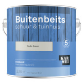 KARWEI buitenbeits schuur & tuinhuis dekkend Nordic Green 2,5L