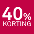 40 procent korting rood