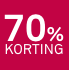 70 procent korting rood
