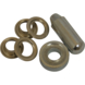 Ledent zeilringset messing 11 mm 15 stuks