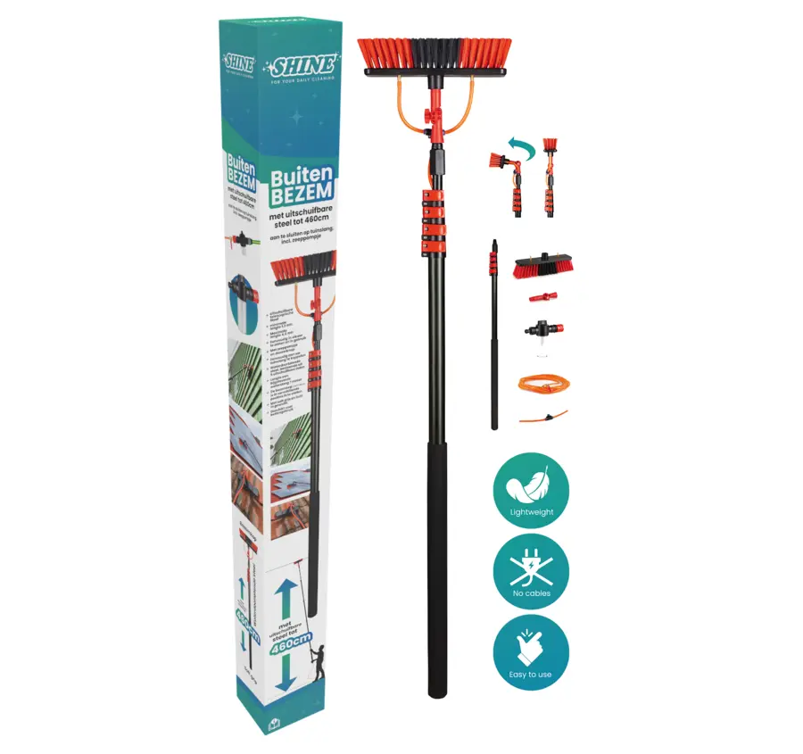 Shine telescopische waterbezem 4,6 m