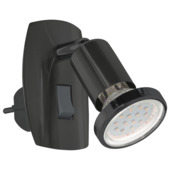 Eglo stekkerspot Parrini zwart 345 Lm