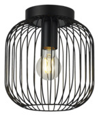KARWEI plafondlamp Vic zwart 23xØ21cm