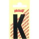 Pickup plakletter k 60 mm zwart