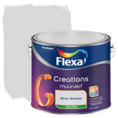 Karwei Flexa creations muurverf silver shadow extra mat 2.5 L aanbieding